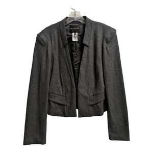MM Couture by Miss Me gray wool open blazer